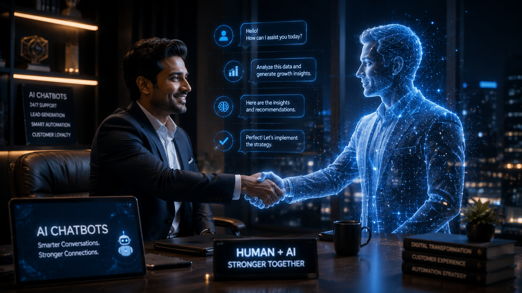 AI Chatbots service banner by Digital Terrene