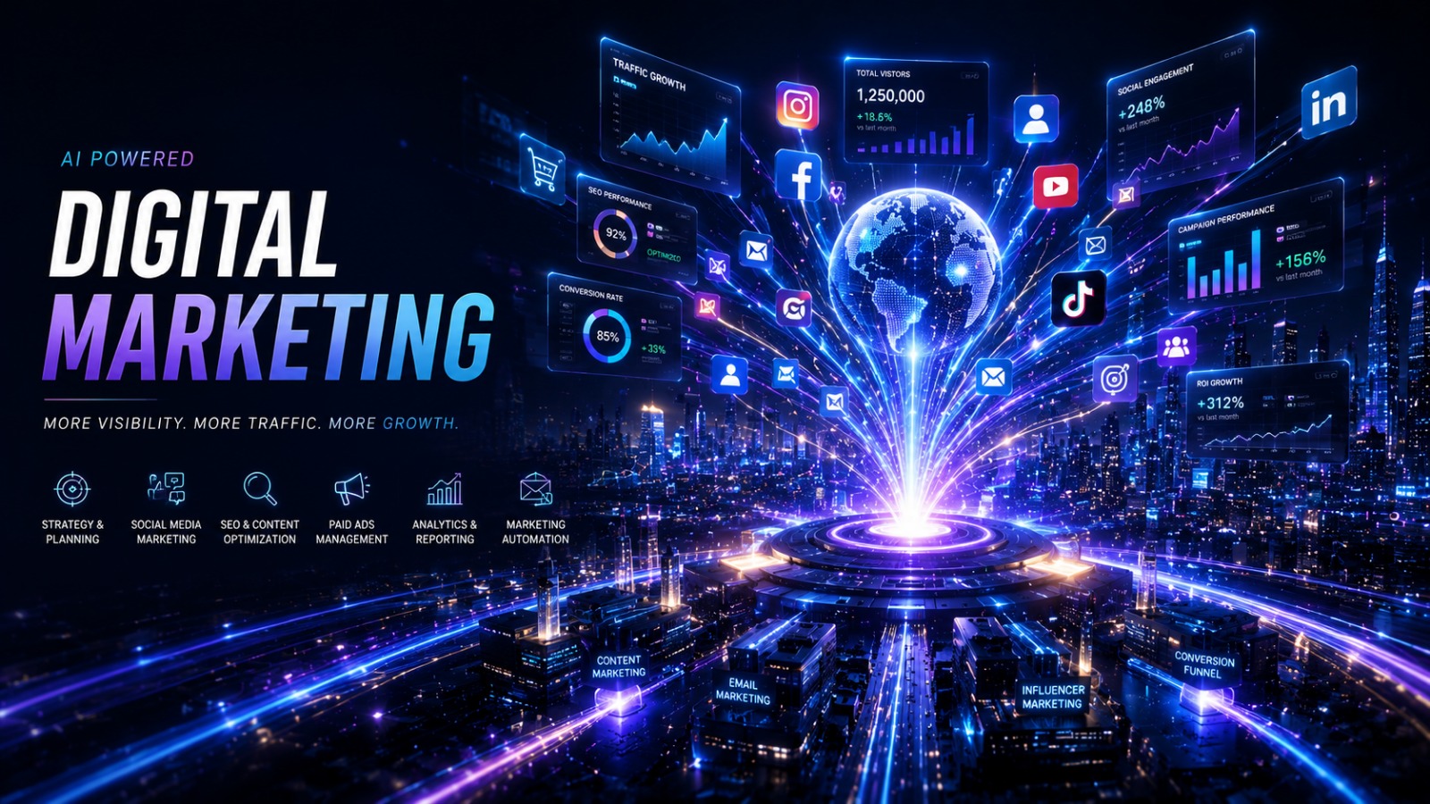 Digital Marketing service banner by Digital Terrene
