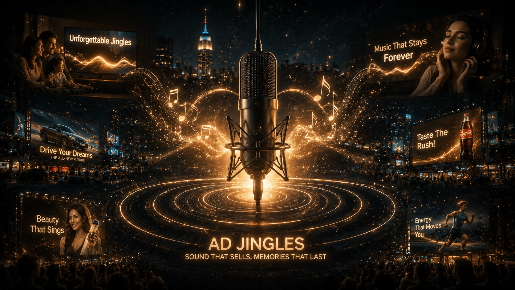 Ad Jingles service banner by Digital Terrene