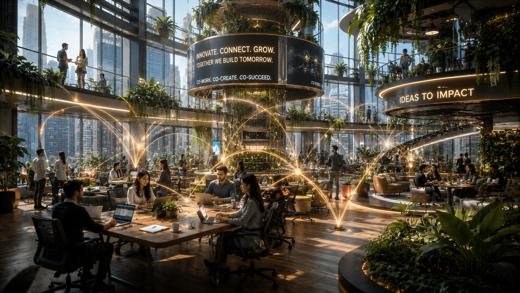 Coworking Space service banner by Digital Terrene