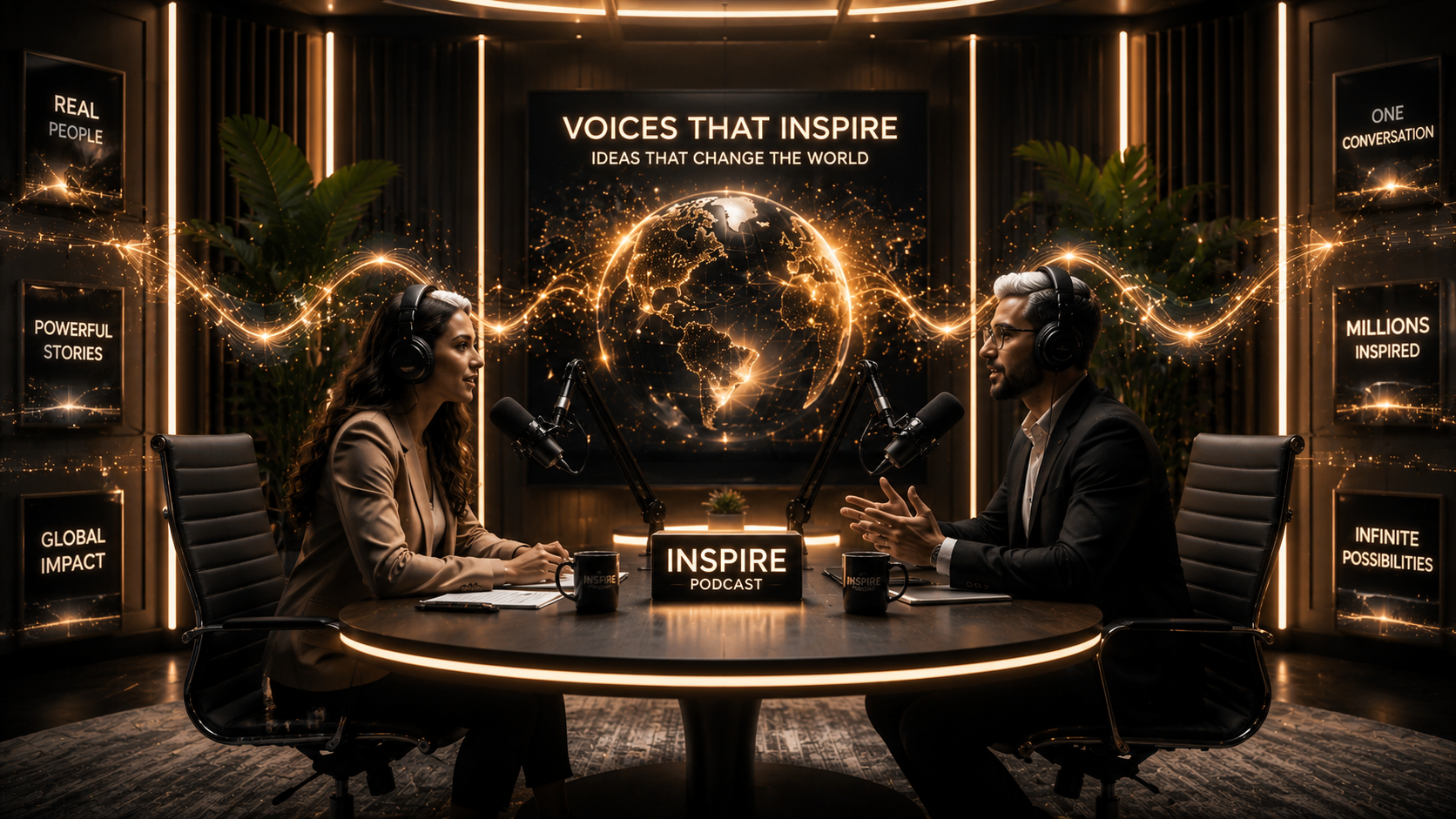 Podcast Studio service banner by Digital Terrene