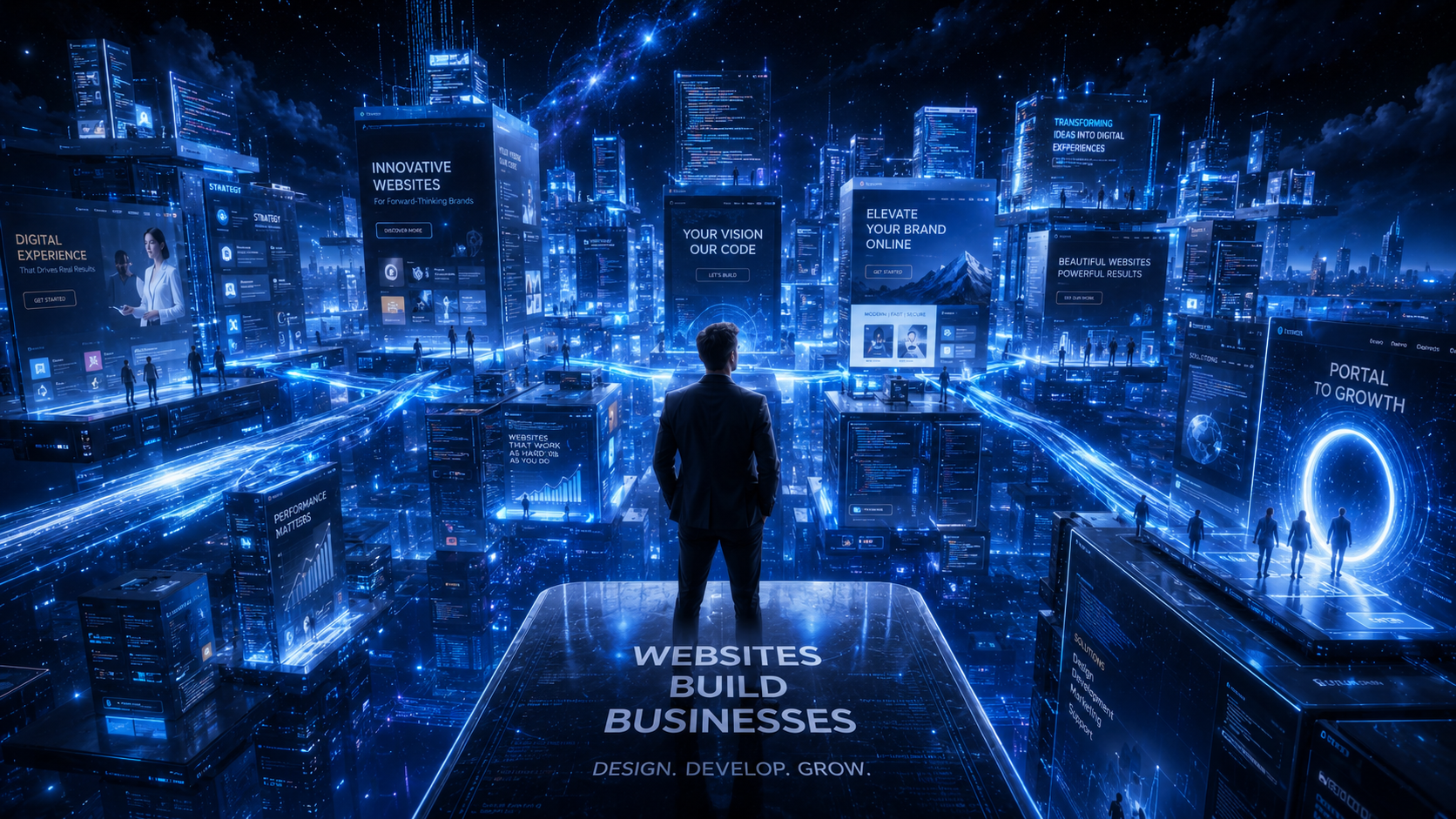 Website Development service banner by Digital Terrene